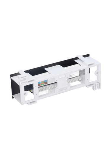 Lemestar 8 Port Rj45 Ağ Patch Panel, Duvar Montajlı, Cat.6, 568a/b Kablolama, Toz Kapaklı, Abs Kasa, Ses/veri/kabloları Dağıtımı