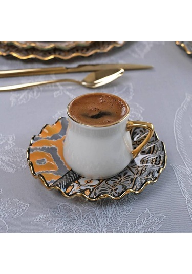 Glore Zarif Vintage Kahve Seti 2 Li -82586