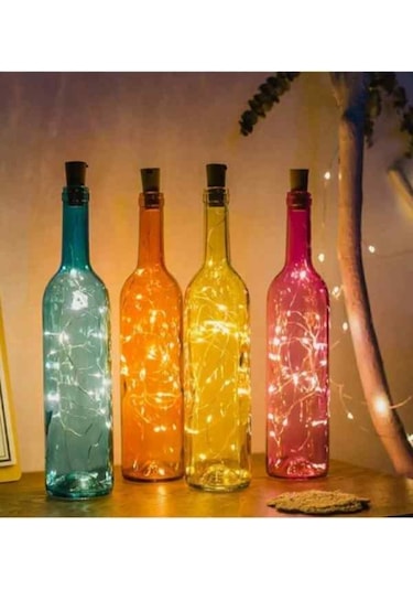 Kulvaravm 5 Adet Mantar Tıpalı Peri Led Işık 2 Metre Günışığı Gün Işığı