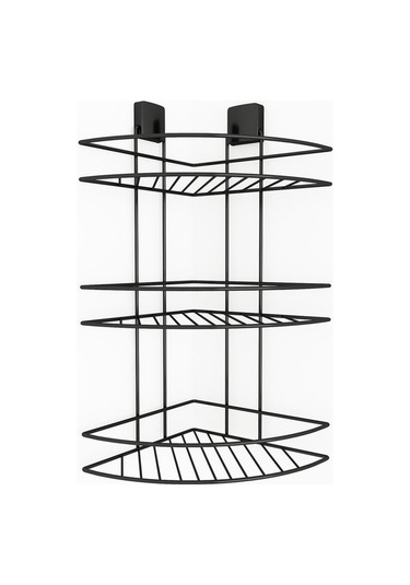 Decorev Dc-5022 Dekoratif Yapışkanlı Metal Üç Katlı Şampuanlık Kö