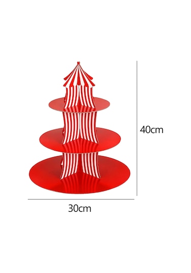 Suntek Cupcake Standı Kek Standı 3 Katmanlı Masa Üstü