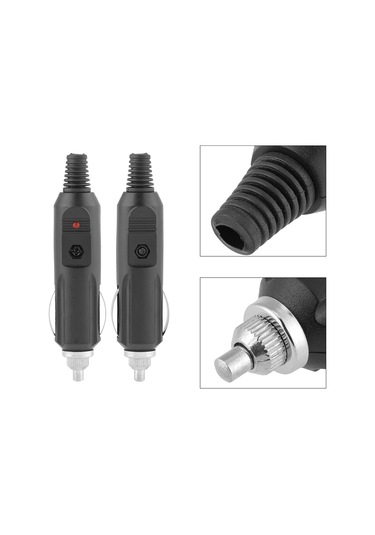 Padalink 5 Adet 12v-24v Araba Sigara Çakmak Fişi Erkek Uç - 5a Akım, Gösterge Lambalı, Dayanıklı Plastik Ve Metal Malzeme İle Dıy Projeler İçin