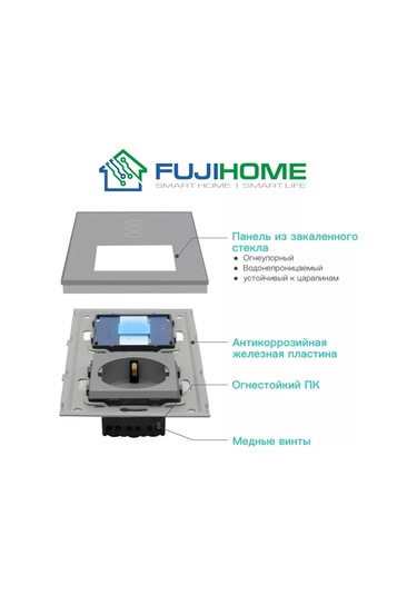 Fujıhome 3 Tuşlu Prizli Dokunmatik Anahtar 257949699