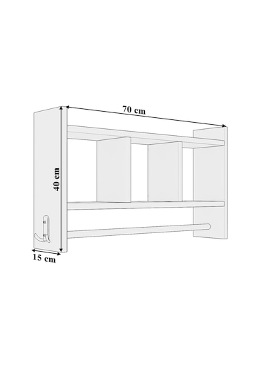 Erguvan Çok Amaçlı Mutfak Antre Banyo Organizer Raf