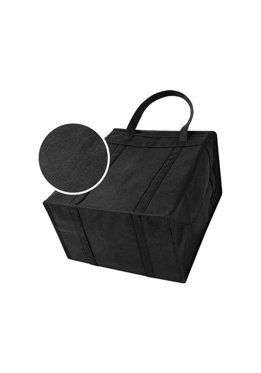 Yalıtımlı Gıda Teslimat Çantası, Yalıtımlı Piknik Öğle Yemeği Çantası, Katlanabilir Soğutucu, Fermuarlı Kamp Izgara Alışveriş Çantası Çok Renkli