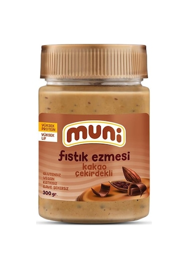 Muni Kakao Çekirdekli Fıstık Ezmesi 300 G