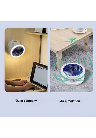 Maiyame F168 Multifonksiyonlı Klipsli Fan - 300 Açı Ayarı, 4 Hız Seviyesi, Yer Işığı Ve Parlaklık Kontrolü, 2000mah Li-pol Batarya, Type-c Şarj, Masaüstü/duvar Montajlı