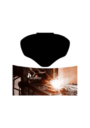 Trendooze Yüz Vizör Siyah Sağlam Lens Koruyucu Kaynak Kalkanı Hava Çalışmaları Bahçecilik Açık Dh