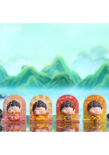 Suntek Sevimli Buda Heykeli Heykelcik Reçine Araba Stil-d