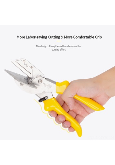 Symbee Pirong Çelik Açı Kesici 45-135 Ayarı, Çift Bıçaklı, Pvc/plastik/çarpet Kenarları İçin Hassas Kesim, Güvenlik Kilitli, Jx-1802s Gümüş