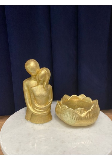 Bernami Biblo Pinterest Altın Gold Rengi Sarılan Çift, Lotus Mumluk Seti