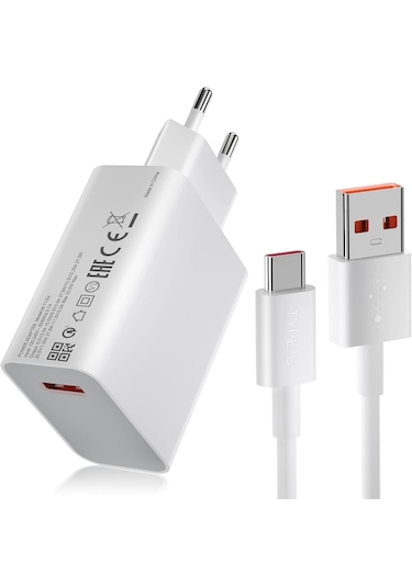 67 Watt Hızlı Şarj Aleti Adaptör Ve Kablo Set Type-c Kablo Sony Uyumlu