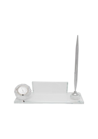 Sentez Kristal Masa İsimliği Zarif Ofis Hediyesi İsimlik