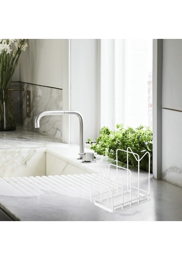 Trendooze Doğrama Tahtası Kurutma Tutucusu - Beyaz Kiler Mutfak Beyaz