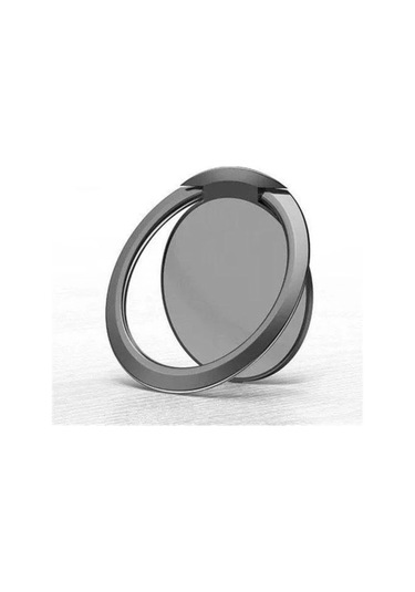 Goldenqian Son Derece Ince Lüks Metal Cep Telefonu Soket Tutucu Evrensel Telefon Manyetik Araç Braketi Standı Aksesuarları Parmak Yüzük Black Black