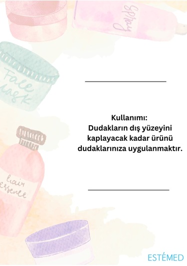 Estemed Kakao Yağlı Dudak Bakım Balsamı & Cacao Butter Lip Theraphy Balm 15ml