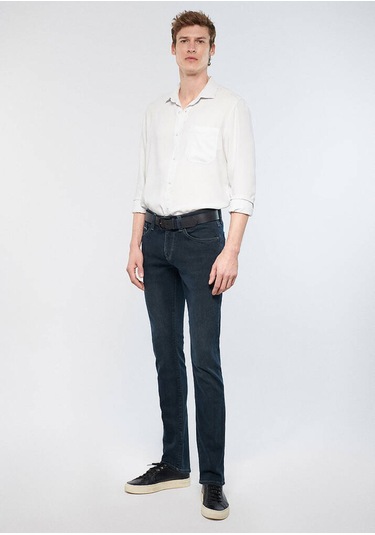 Mavi Marcus Slim Straight Gece Mavisi Erkek Jean Pantolon M0035126972 Gece Mavisi