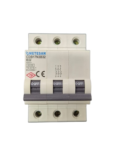 Metesan 3x32a B Tipi W Otomat Sigorta