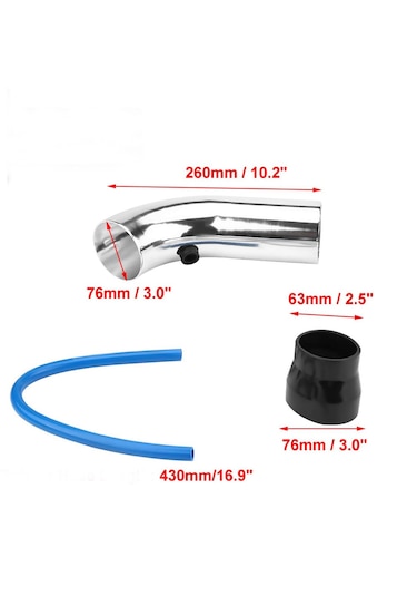Açık Hava Filtre Borusu Gri 26cm