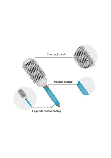 Yifomall Yüksek Isıya Dayanıklı Alüminyum Saç Fırçası - Nylon Dişli Yuvarlak Fön Fırçası, Tüm Saç Tipleri İçin
