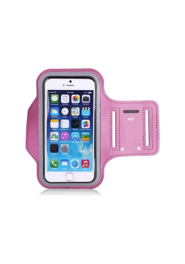 Motosiklet Kola Takılabilen Telefon Tutucu Terleme Yapmayan Neopren Kumaş Motor Telefon Tutucu Pembe