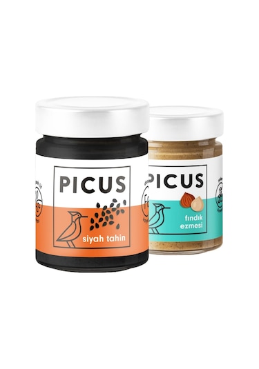 Picus Siyah Tahin 210 G +  Fındık Ezmesi 195 G