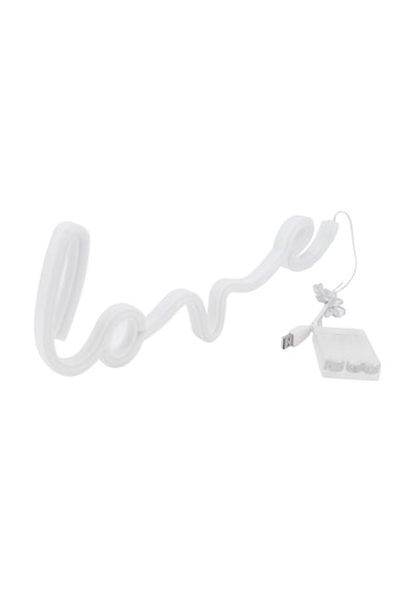 Hangfox Pembe Love Şekilli Led Neon Işığı - Usb Veya Pil İle Beslenir - Ev, Düğün, Parti Dekorasyonu Duvar Aydınlatması Pil Dahil Değil Açık Pembe