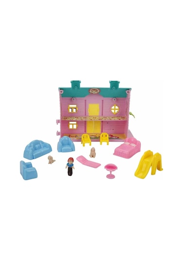 Hommy 2 Katlı Ev Oyun Seti Villa 20814 Mavi Çatı