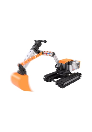 Fischertechnik Kazıcı İş Aracı Yapım Oyuncağı 125 Parça Hareketli Kol & Kürek Stem 7+