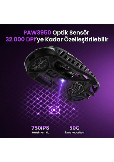 Gravastar V75 Pro Manyetik Kablolu Gaming Klavye, Xpro Kablosuz Optik Mouse Ve Mousepad Oyuncu Seti, Optik