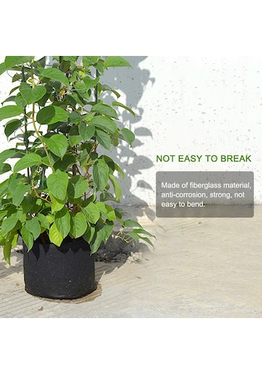 Aubyhe Bitki Tırmanma Destekleyici Demir Çerçeve - 45cm Yeşil Plastik Ve Fiberglas Dairesel Sütun, Domates-bakla İçin Dayanıklı, Kolay Kurulum