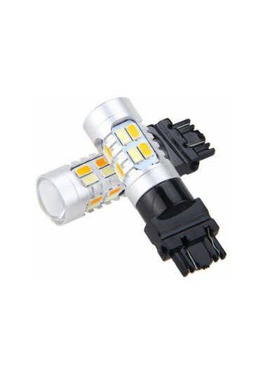 Sointeresting 2x Yüksek Güçlü 3157 Led Drl Beyaz/amber Switchback Dönüş Sinyali Park 20-smd-5730 Ampuller Çift Renk