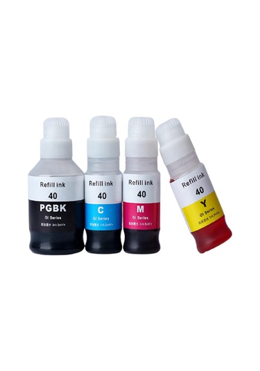 Canon GI-40 4 Renk Mürekkep Seti - (GI-40C/GI-40M/GI-40PGBK/GI-40