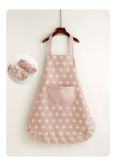 Eternal Luck Mutfak Leke Tutmaz Kolönlük Seti - Pembe