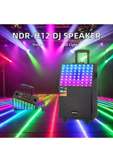 Ultratekno Ndr-h12 12 İnç 60 Watt Rgb Işıklı Karaoke Ses Sistemi