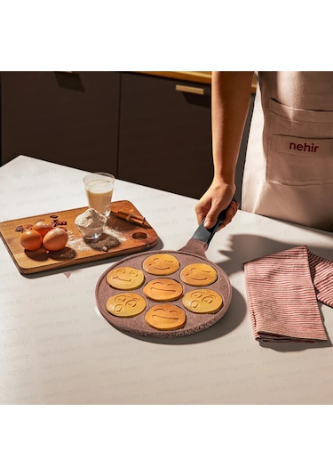 Nehir Rose Gold Alüminyum Döküm 27 Cm Krep Tavası