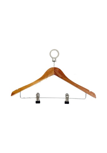 25 Adet Otel Tipi Ahşap Mandallı Etek Pantolan Elbise A... Ahşap