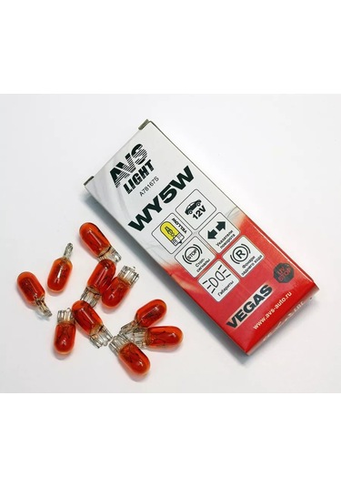 Avs Vegas 12v. Wy5w "sarı" W2,1x9,5d Box 10'lu Ampul. 182953262