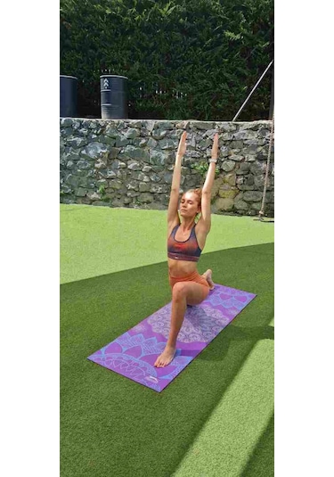 Slazenger Yoga Mat Mor 173*61 cm - 4 mm Çok Renkli
