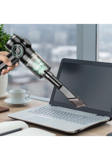 Qianfan Portatif Süpürge Islak Kuru Usb Şarj Edilebilir Hafif