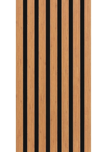 Winpanel Dekoratif Ahşap Duvar Paneli Bambu Rengi 60x240 CM