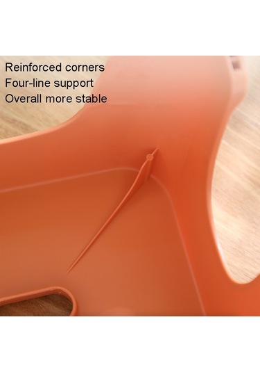 Sones Plastik Tabure Kalınlaştırılmış Ev Basit Küçük Bank, Renk: Turuncu Küçük