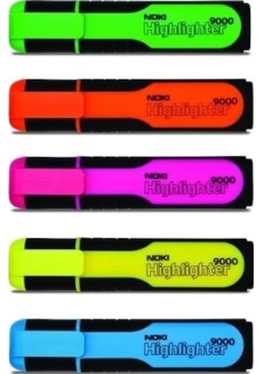 Noki 9000S Fosforlu Kalem 5 Renk