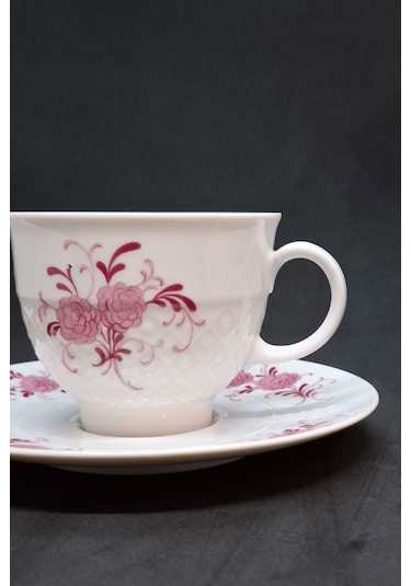 Seltmann Weiden Pembe Çiçekli Vintage Çay Fincanı 2 Parça 210 Ml Pembe
