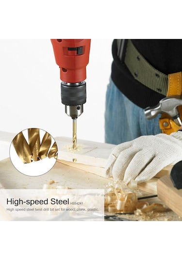 Merttools Hss Titanyum Kaplama 4 Mm Matkap Ucu Seti 10 Adet