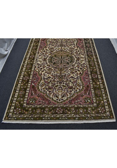 Zehra Abla Halı Yeni El Dokuma Nadide Göbekli Dallı Çiçekli Uşak Yün Salon Halısı 5662 Renkli