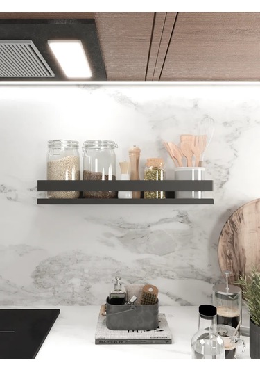 Dayorder Duvara Monte Metal Banyo Rafı 230859658 Siyah