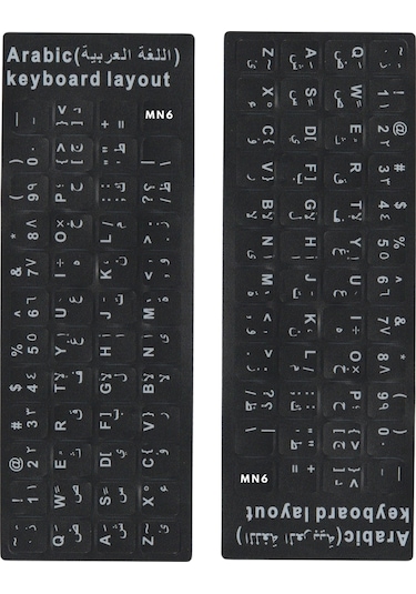 Mn6 Map01 Arapça Klavye Etiketi/silinmez-20 Adet/notebook-pc Uyumlu/arapça Klavye Sticker