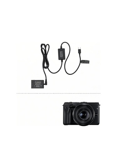 Pazly Canon Eos M3/m5/m6 Usb Type-c Şarj Kablosu Ve Dr-e17 Adaptör