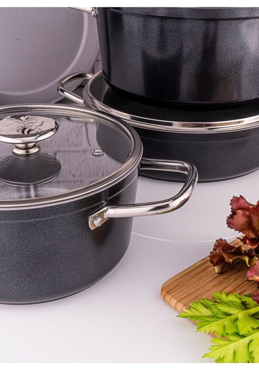 Tencere Seti Voyage Tencere Seti Siyah Siyah